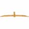 Ekena Millwork Bellingham Rough Sawn Timber Gable Bracket, Western Red Cedar, 108"W x 27"H x 2"D x 6"F, 6/12 Pitch GBW108X27X0206BEL00RWR - alternate 5
